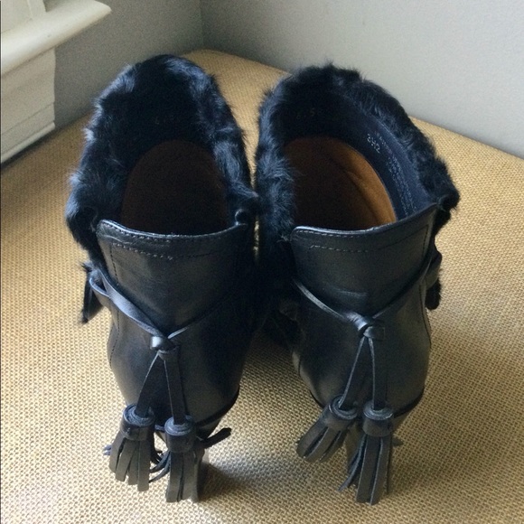 Ralph Lauren purple label shearling tassel booties 2013 runway - Picture 6 of 7